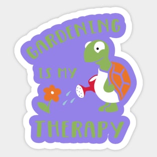 Gardening is my therapy Sticker